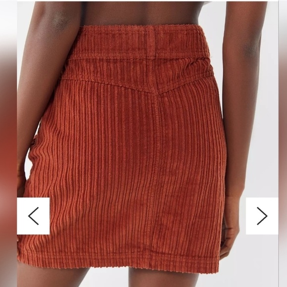 BDG Rust Corduroy Skirt - Picture 2 of 6